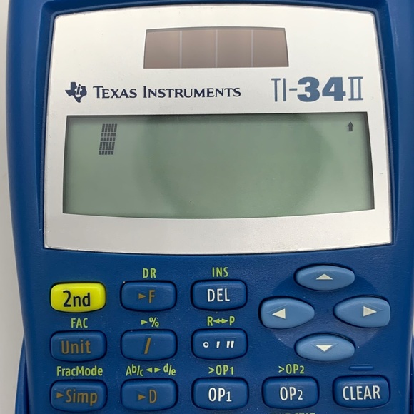 Texas Instruments TI-34 II Solar Math Scientific Calculator Blue with Cover - Picture 6 of 15